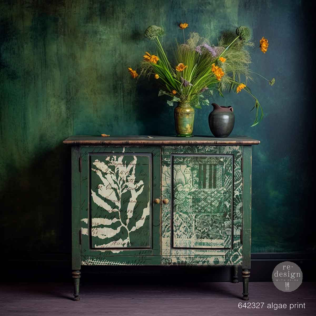 Redesign Décor Transfers® – Algae Print size 13.5″x 22.5″ and 15″x23″