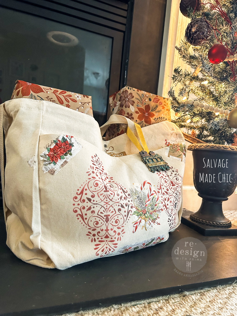 Redesign Tote Bag 100% cotton, 18″x13″x7″