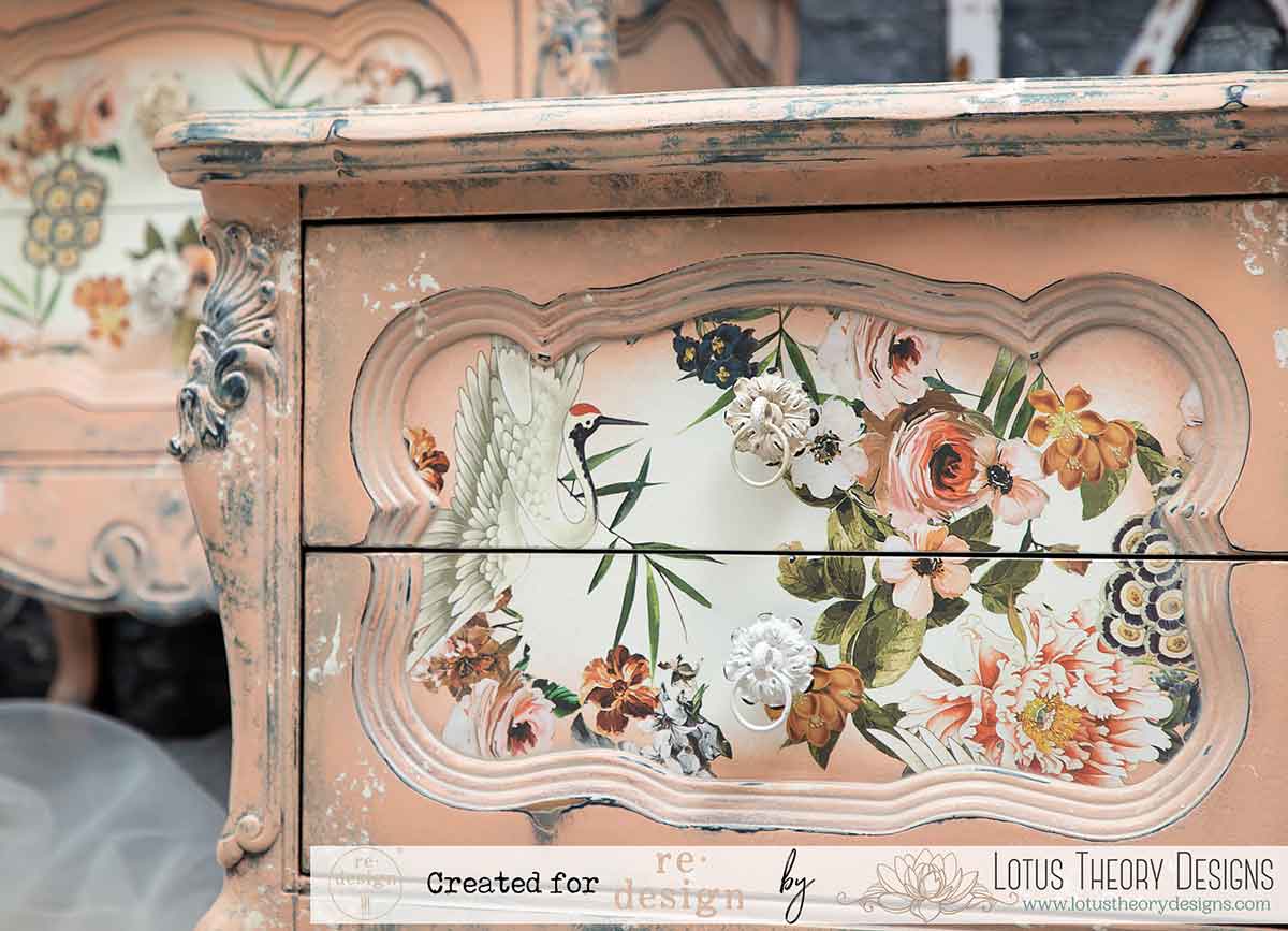 Redesign Decor Transfers® – Elegance & Flowers – total sheet size 48″x35″, cut into 6 sheets