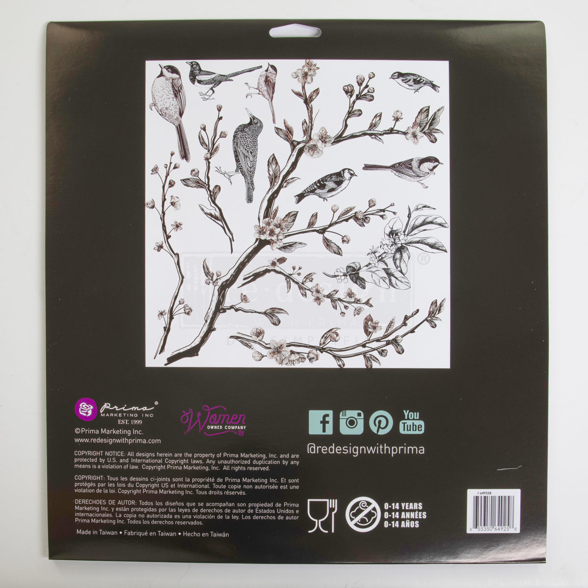 CLEARLY-ALIGNED DÉCOR STAMPS – Springtime – 12×12 clear cling