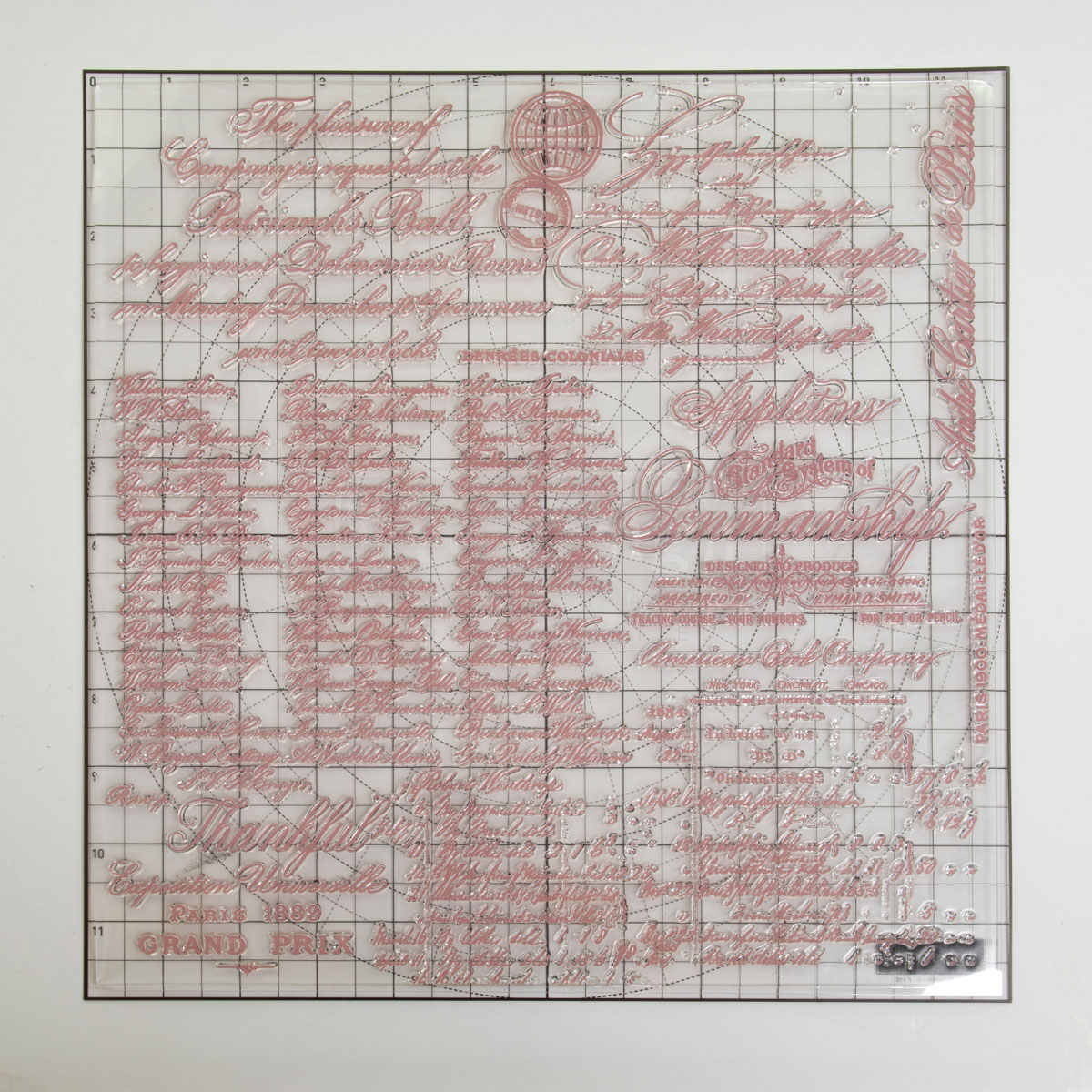 CLEARLY-ALIGNED DÉCOR STAMPS – Handwritten Note – 12×12 clear cling