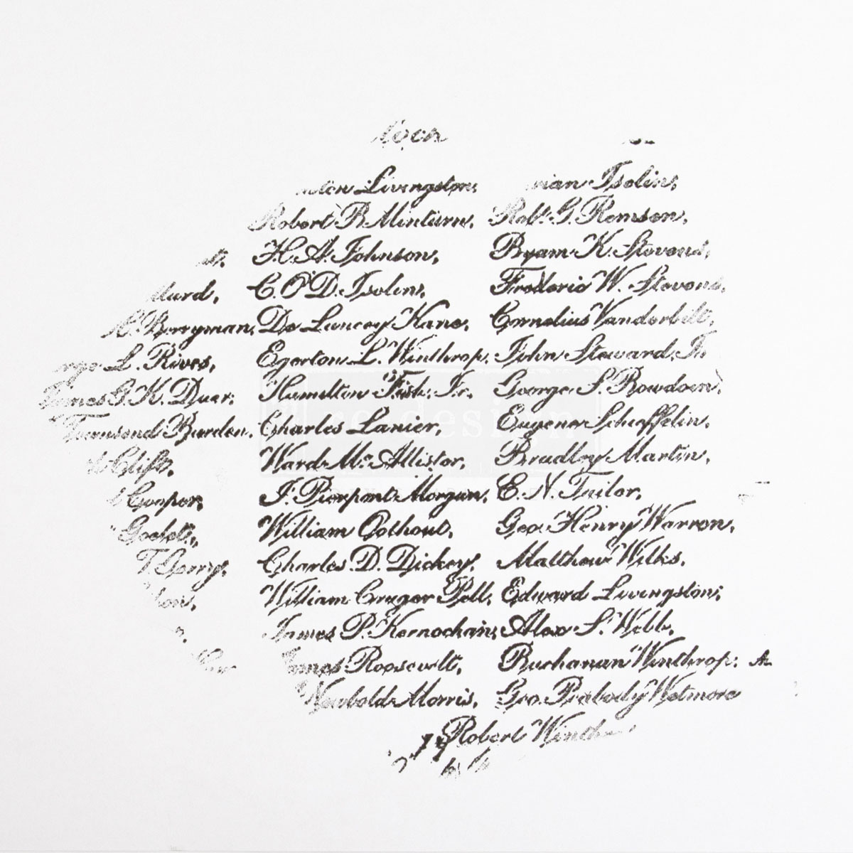 CLEARLY-ALIGNED DÉCOR STAMPS – Handwritten Note – 12×12 clear cling