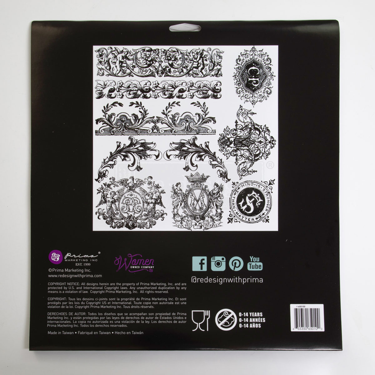 CLEARLY-ALIGNED DÉCOR STAMPS – Chateau De Saverne – 12×12 clear cling