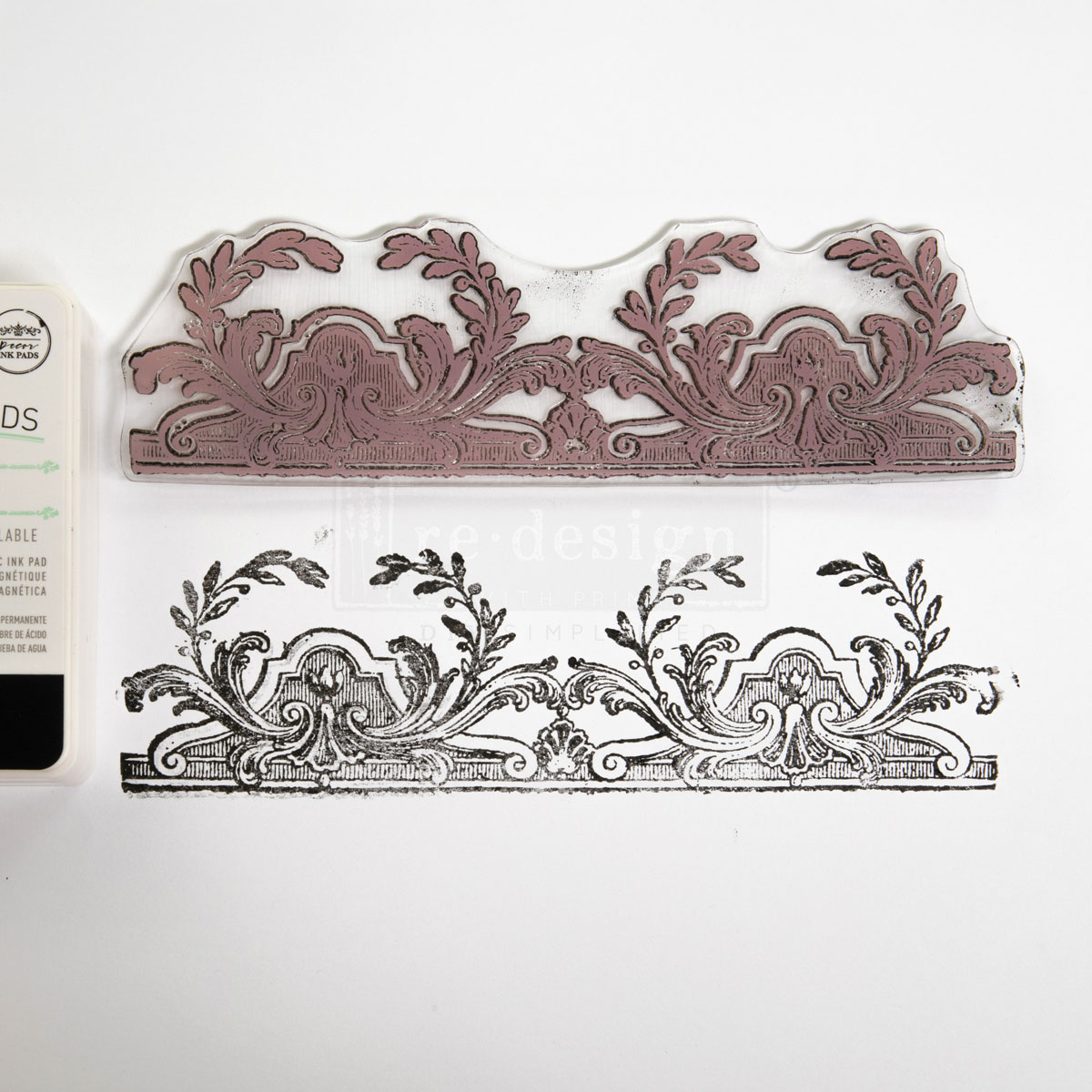 CLEARLY-ALIGNED DÉCOR STAMPS – Chateau De Saverne – 12×12 clear cling