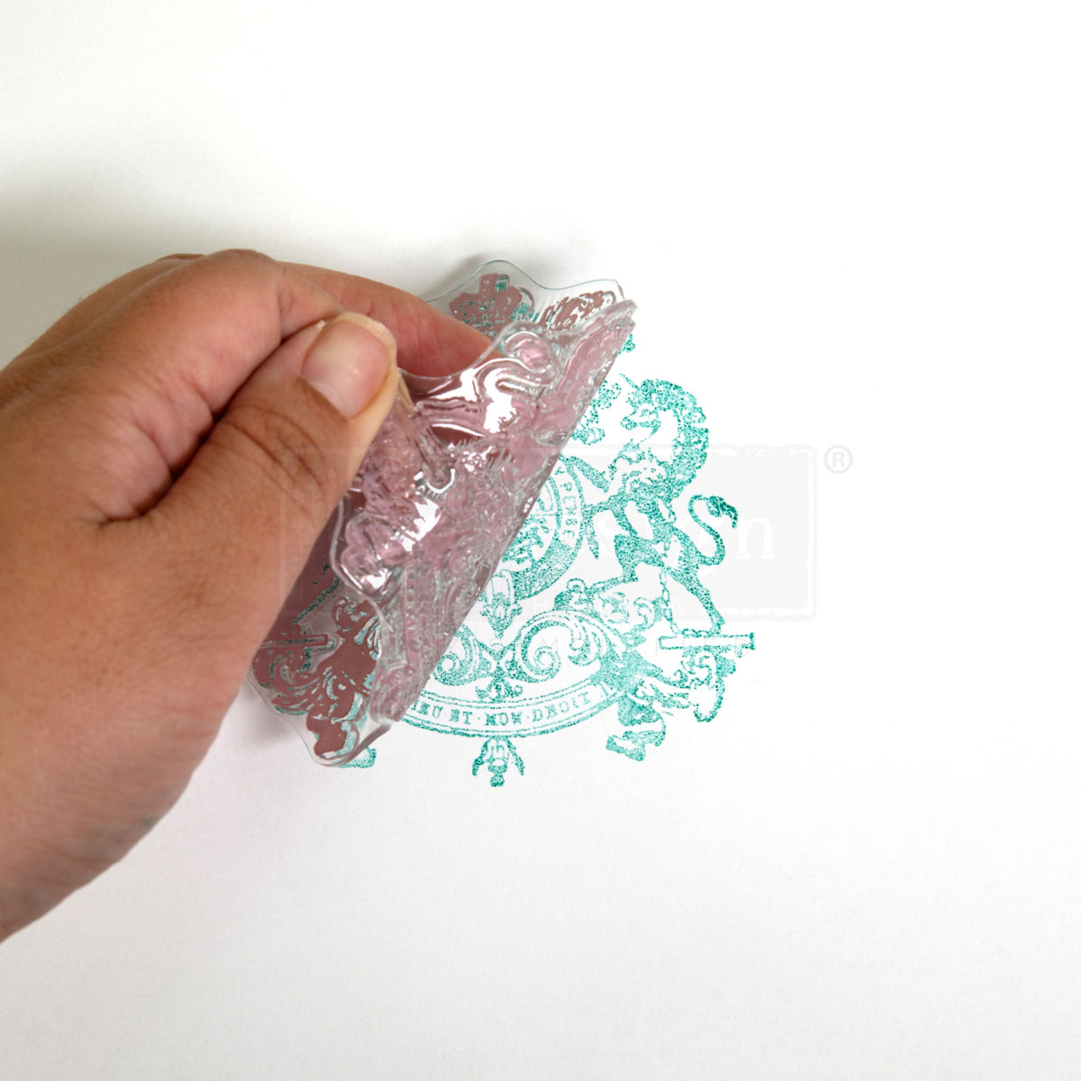 CLEARLY-ALIGNED DÉCOR STAMPS – Chateau De Maisons – 12×12 clear cling