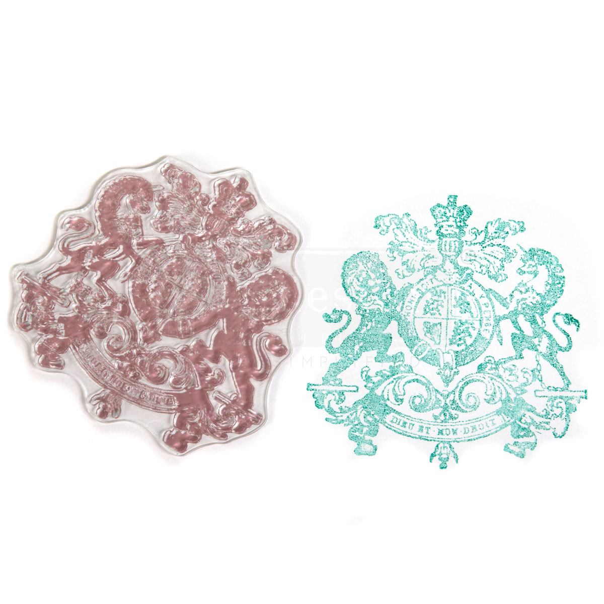 CLEARLY-ALIGNED DÉCOR STAMPS – Chateau De Maisons – 12×12 clear cling