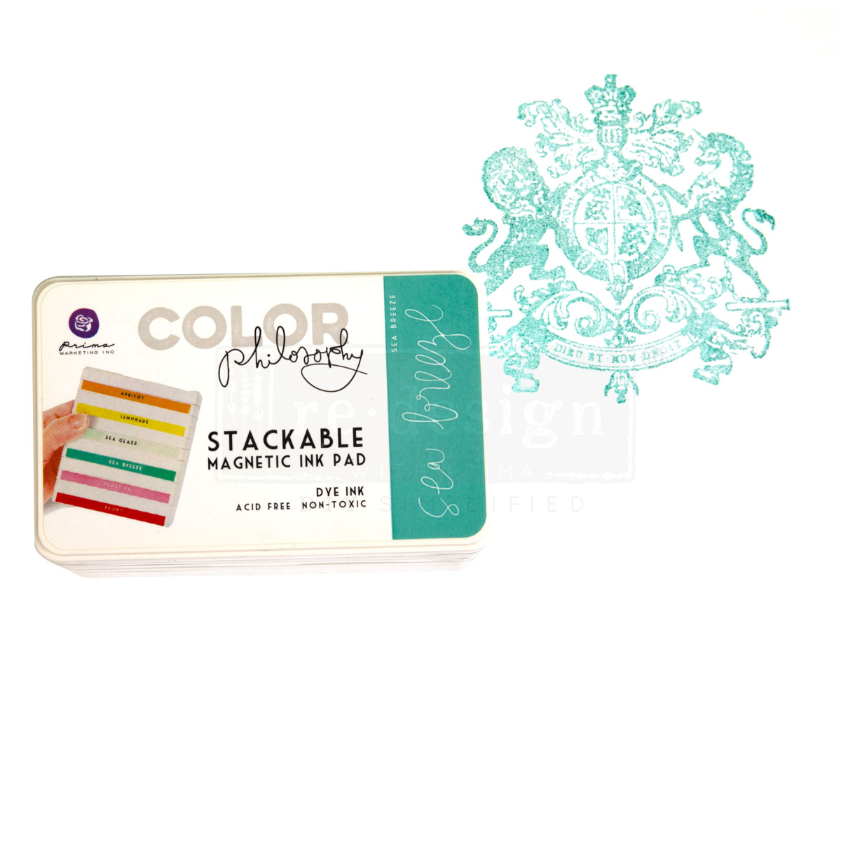 CLEARLY-ALIGNED DÉCOR STAMPS – Chateau De Maisons – 12×12 clear cling