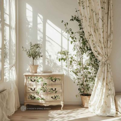 Redesign Decor Transfers® – Spring Branch – total sheet size 24″x35″, cut into 3 sheets