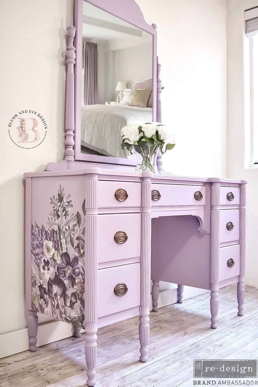 Redesign Decor Transfers® – Vigorous Violet – total sheet size 48″x35″, cut into 6 sheets