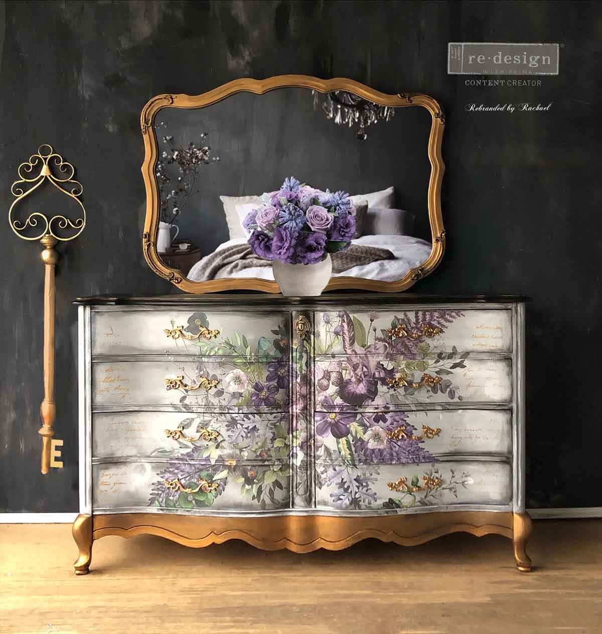 Redesign Decor Transfers® – Vigorous Violet – total sheet size 48″x35″, cut into 6 sheets