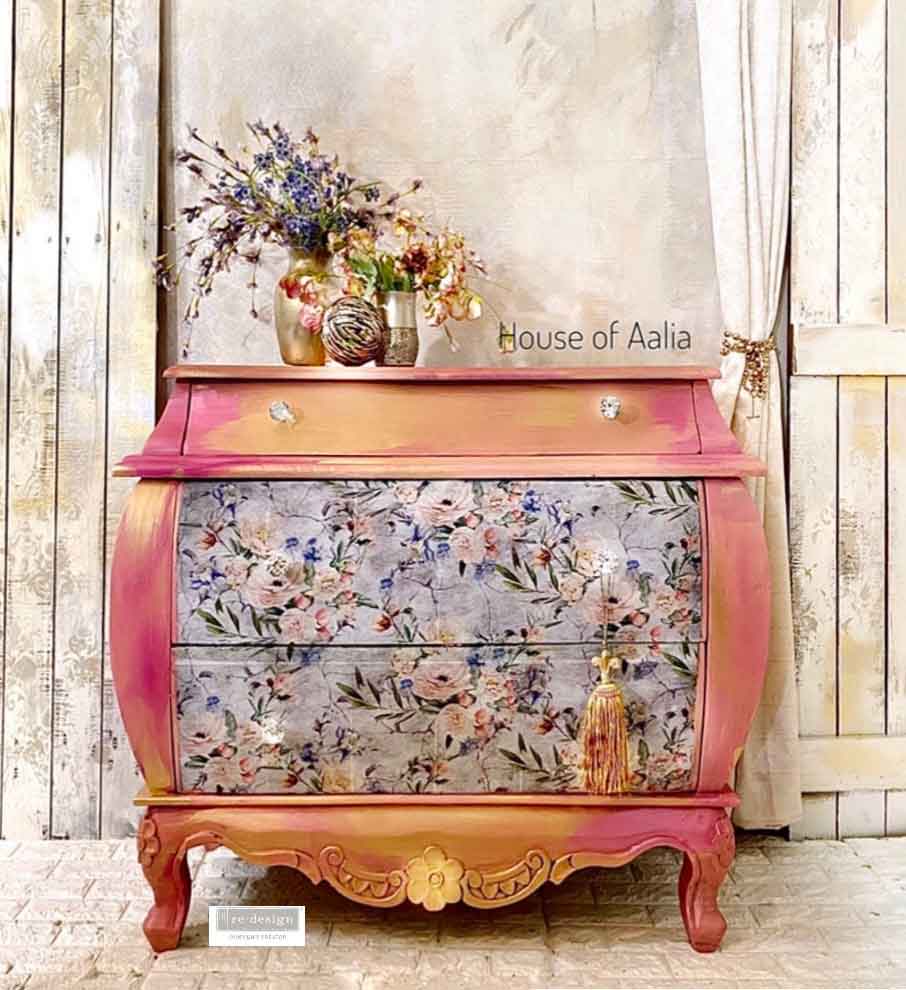 Redesign Decoupage Décor Tissue Paper – Lavender Fleur – 1 sheet, 19″x30″