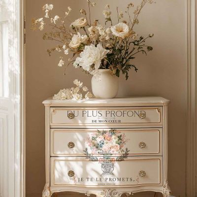 Redesign Decor Transfers® – Royal Bouquet – Total sheet size 24″x35″, cut into 3 sheets