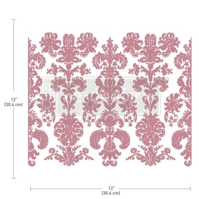 Redesign Decor Stamp – Stamped Damask – 12″x12″ (1 pc)
