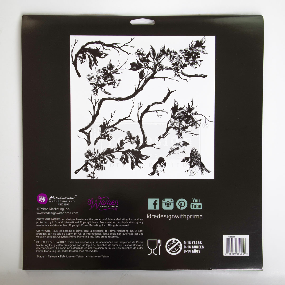Redesign Decor Stamp – Forest Aviary – 12″x12″ (9 pcs)