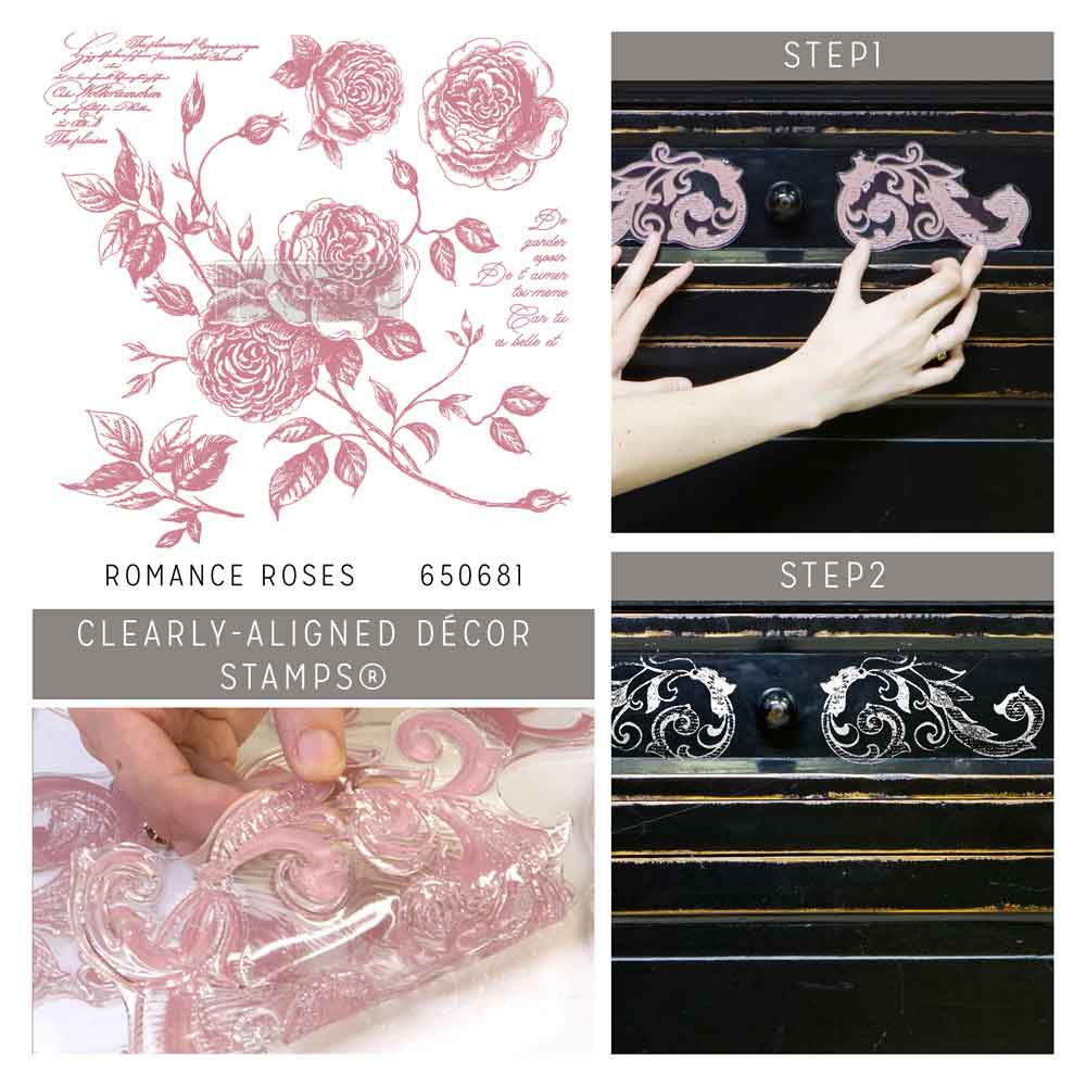 Redesign Decor Stamp – Romance Roses – 12″x12″ (6 pcs)