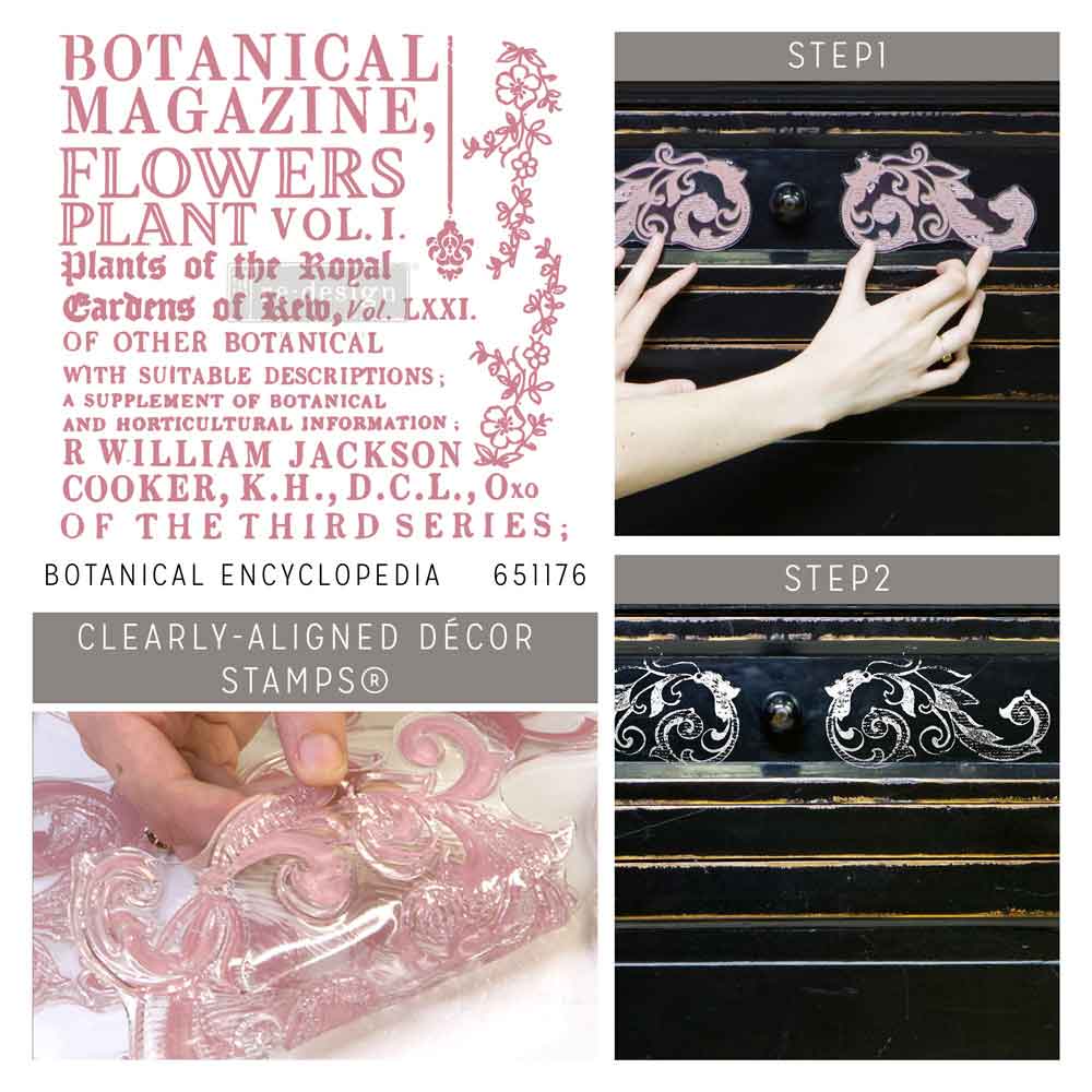 Redesign Decor Stamp – Botanical Encyclopedia – 12″x12″ (12 pcs)