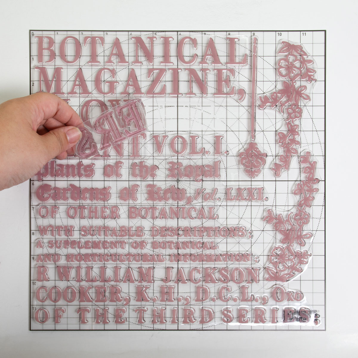 Redesign Decor Stamp – Botanical Encyclopedia – 12″x12″ (12 pcs)
