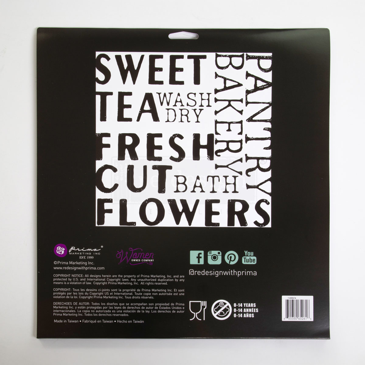 Redesign Decor Stamp – Sweet Tea – 12″x12″ (9 pcs)