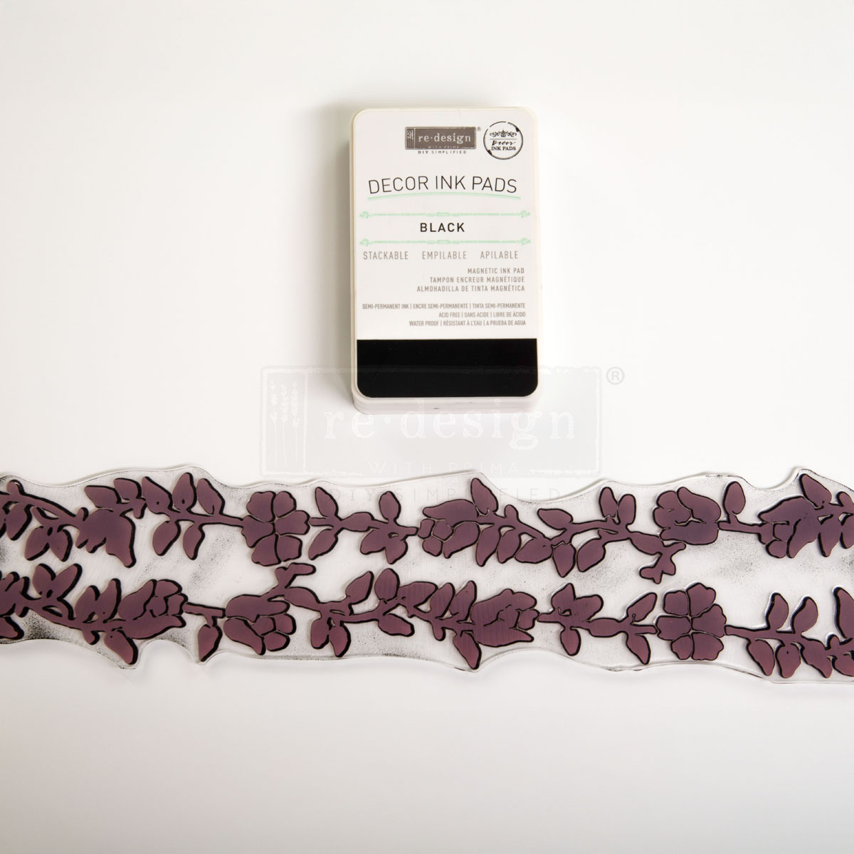 Redesign Decor Stamp – Floral Borders – 12″x12″ (7 pcs)