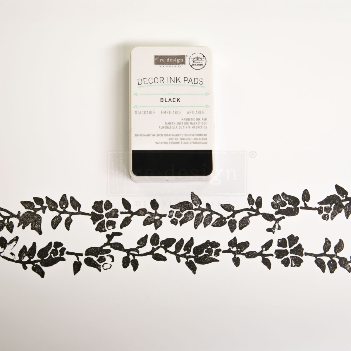 Redesign Decor Stamp – Floral Borders – 12″x12″ (7 pcs)