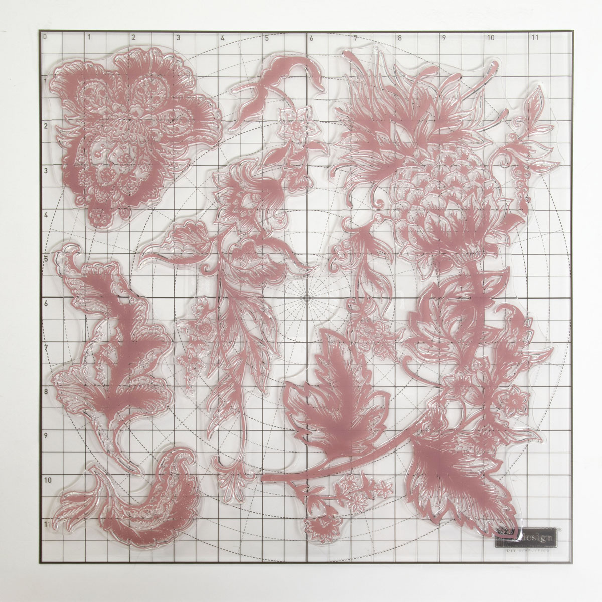 Redesign Decor Stamp – Rustic Floral Elements – 12″x12″ (5 pcs)