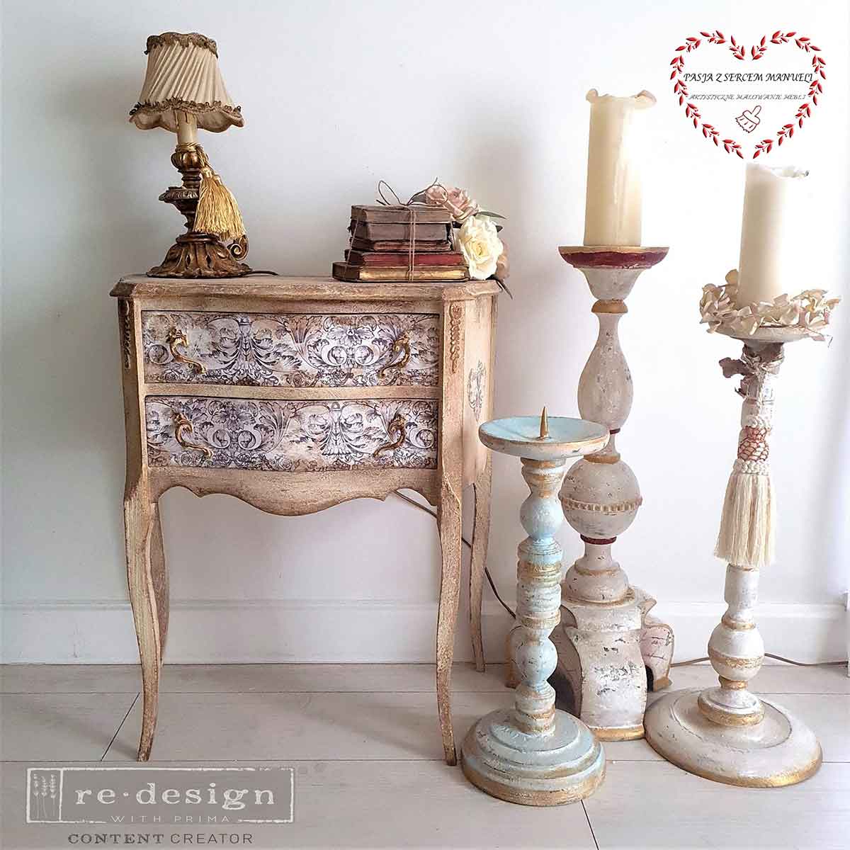 Redesign Decor Transfers® – Distressed Borders – Total sheet size 24″x35″, cut into 2 sheets