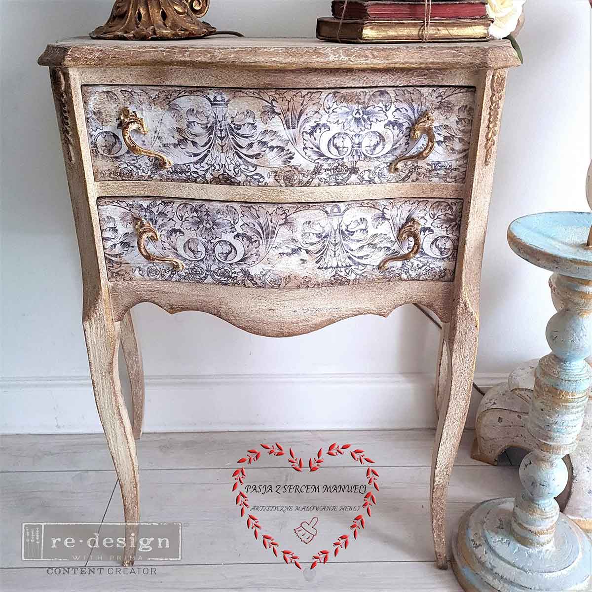 Redesign Decor Transfers® – Distressed Borders – Total sheet size 24″x35″, cut into 2 sheets
