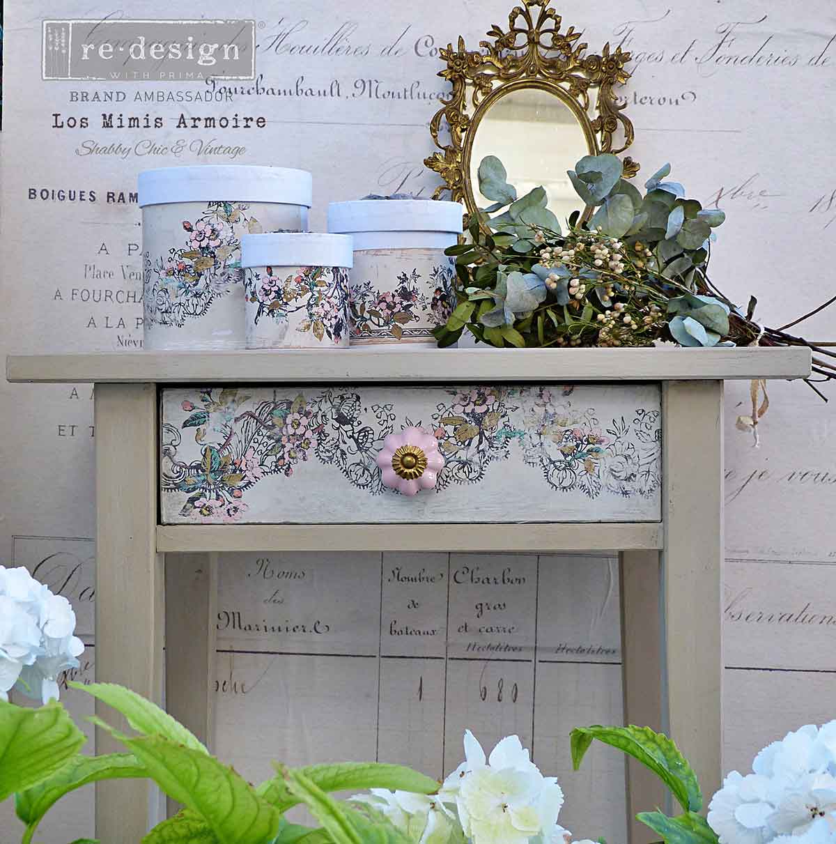 Redesign Decor Transfers® – Distressed Borders II – Total sheet size 24″x35″, cut into 2 sheets