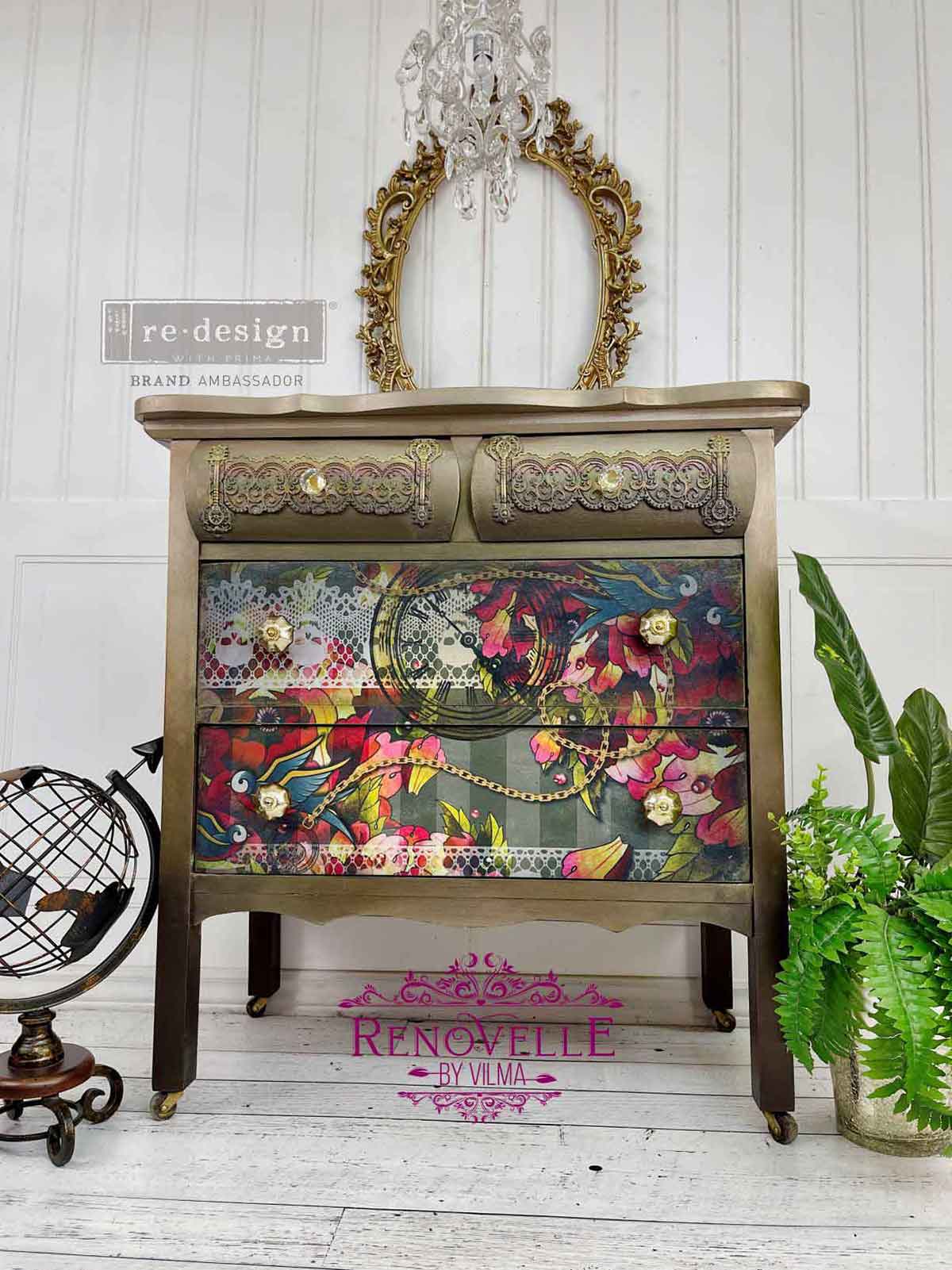 Redesign Decoupage Décor Tissue Paper – CECE Ink & Lace – 1 sheet, 19″x30″