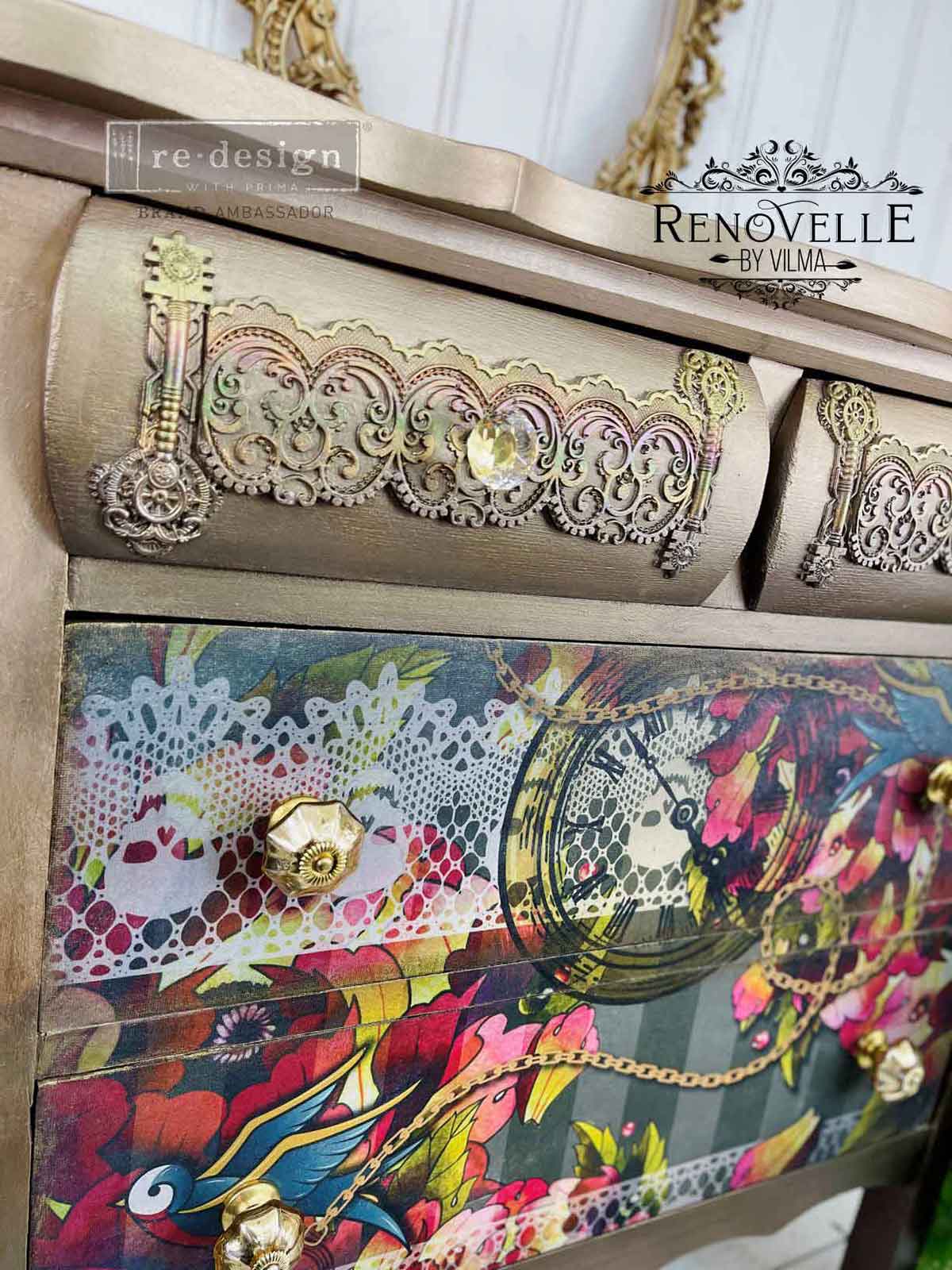 Redesign Decoupage Décor Tissue Paper – CECE Ink & Lace – 1 sheet, 19″x30″