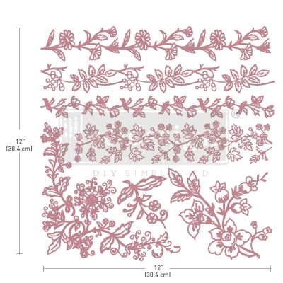 Decor Stamp – Bold Branches – 12″x12″ sheet size, total 7 pcs
