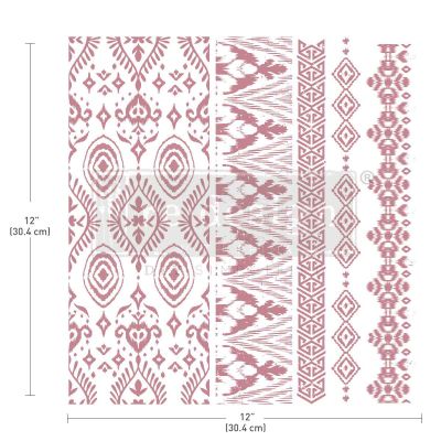 Decor Stamp – Elemental Borders – 12″x12″ sheet size, total 5 pcs
