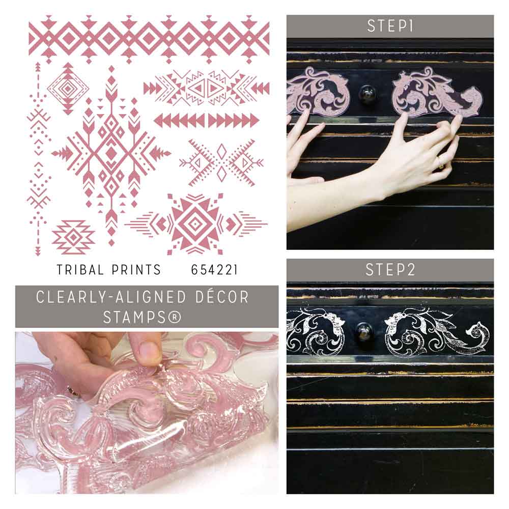 Decor Stamp – Tribal Prints – 12″x12″ sheet size, total 9 pcs