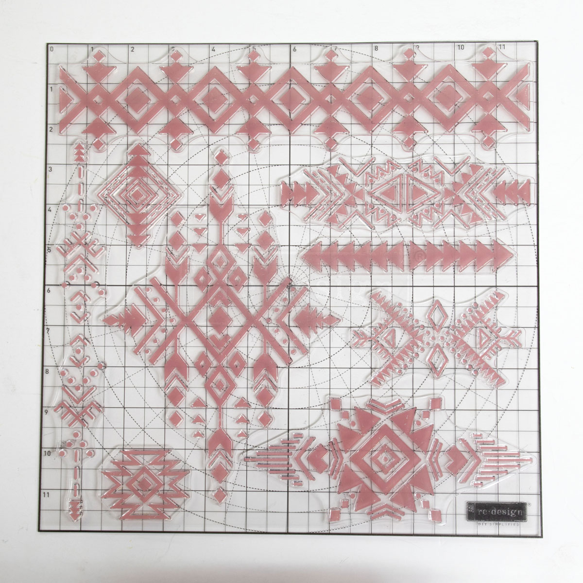 Decor Stamp – Tribal Prints – 12″x12″ sheet size, total 9 pcs