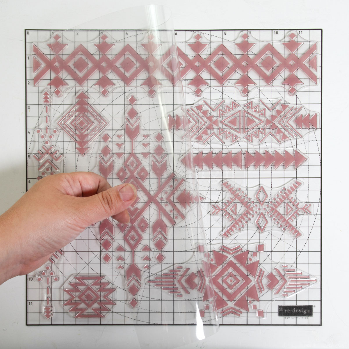 Decor Stamp – Tribal Prints – 12″x12″ sheet size, total 9 pcs