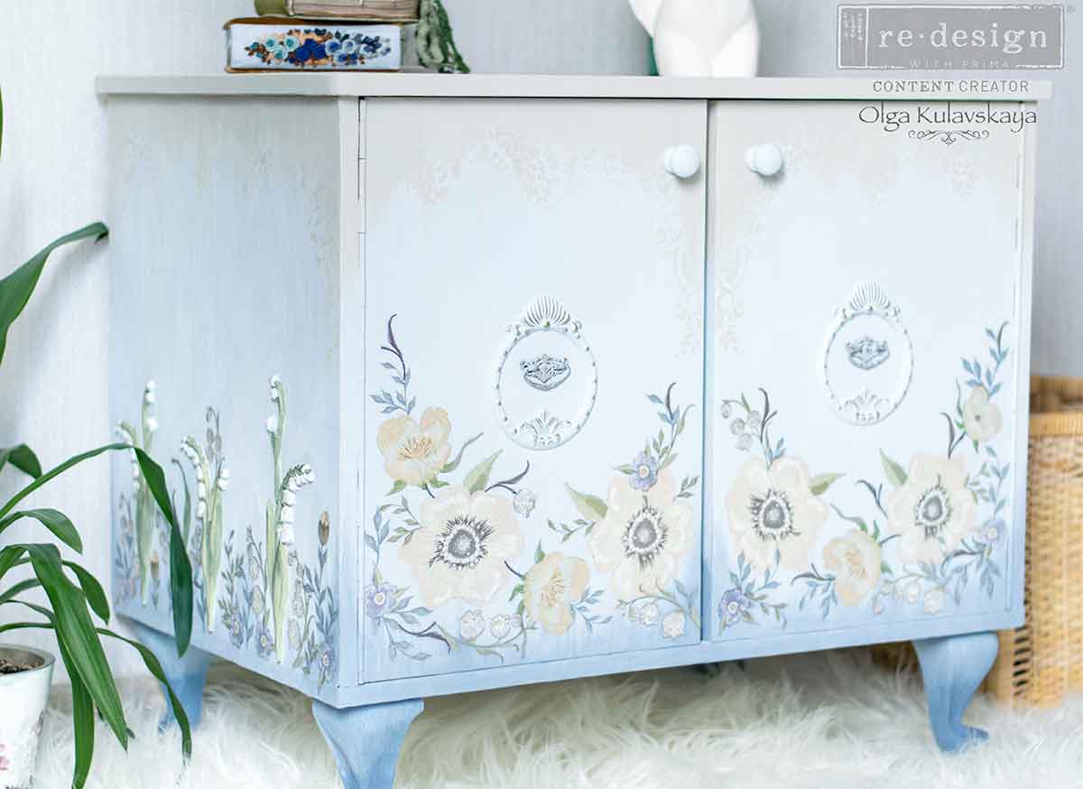 Decor Transfers® – Goldenrod Florals – total sheet size 24″x35″, cut into 3 sheets