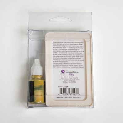 Décor Ink Pad – Pale Gold – 1 magnetic case + dry ink pad + 10ml ink bottle