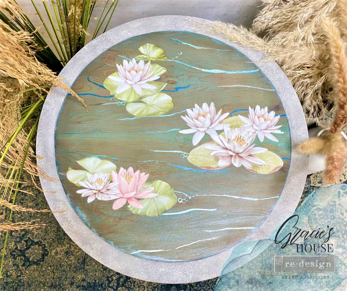 Small Transfers – Water Lilies – 3 sheets, 6″x12″