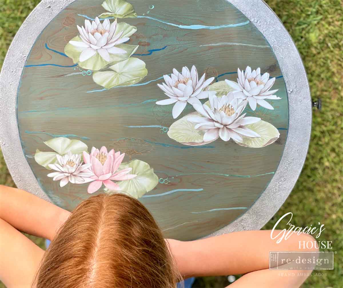Small Transfers – Water Lilies – 3 sheets, 6″x12″