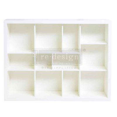 Shadow Box Shelf – White MDF Display Organizer