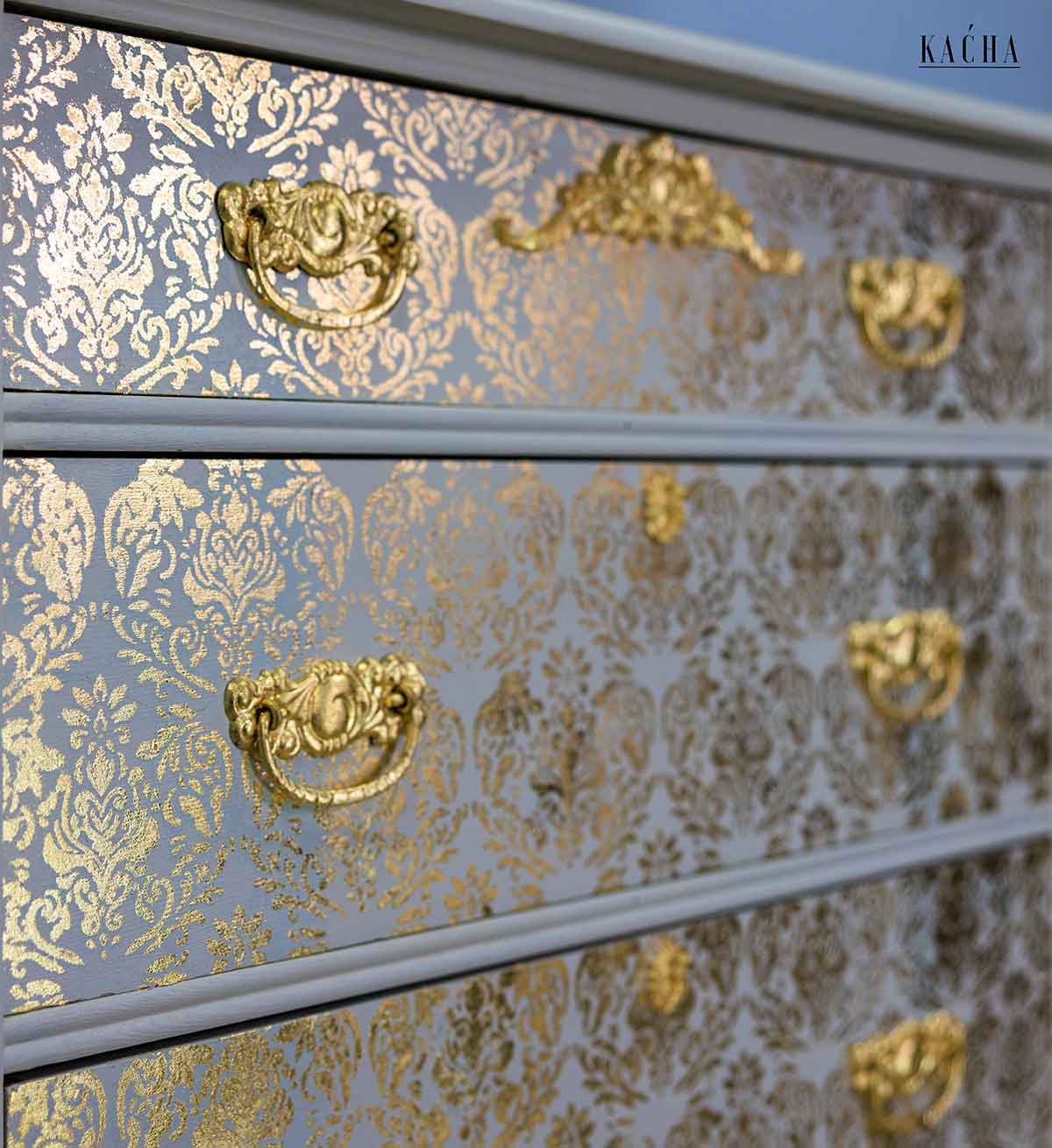 Décor Stencil Kacha – Renata – 18″x25.5″ Laser Cut On 16 Mil Mylar