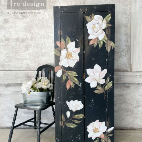 Decor Transfers® – Magnolia – total sheet size 24″x35″, cut into 2 sheets