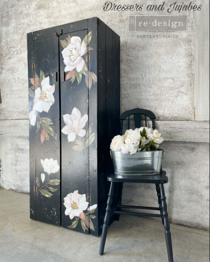 Decor Transfers® – Magnolia – total sheet size 24″x35″, cut into 2 sheets