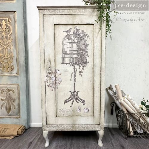 Decor Transfers® – La Voliere – total sheet size 24″x35″, cut into 2 sheets