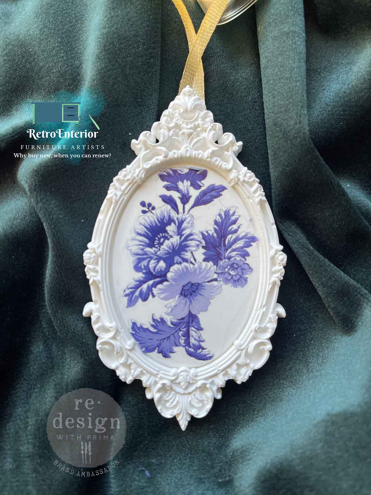 H2O Transfers – Azure Florals Ii – 2 sheets, 8.5″x11″