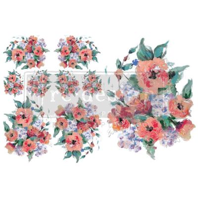 H2O Transfers – Brilliant Blooms – 2 sheets, 8.5″x11″