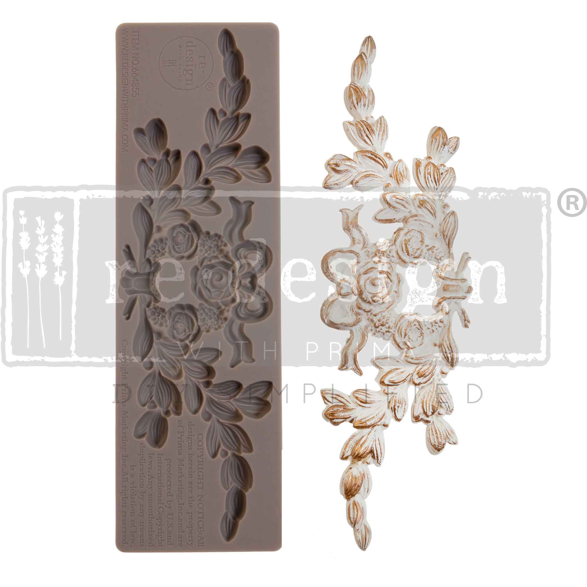 Redesign With Prima Decor Moulds® – Chantal – 2.5″x8″x8mm Copyright #VAu001494636
