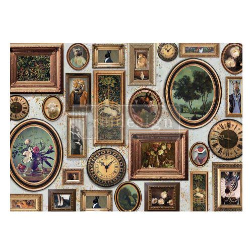 A1 Decoupage Fiber – Fancy Friends – 1 sheet, A1 size