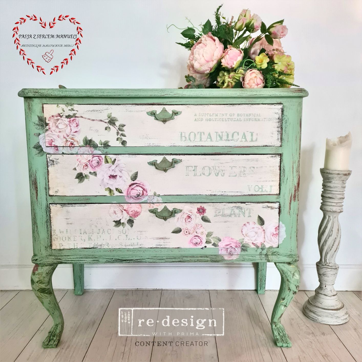 Small Transfers – Delicate Roses – 3 sheets, 6″x12″