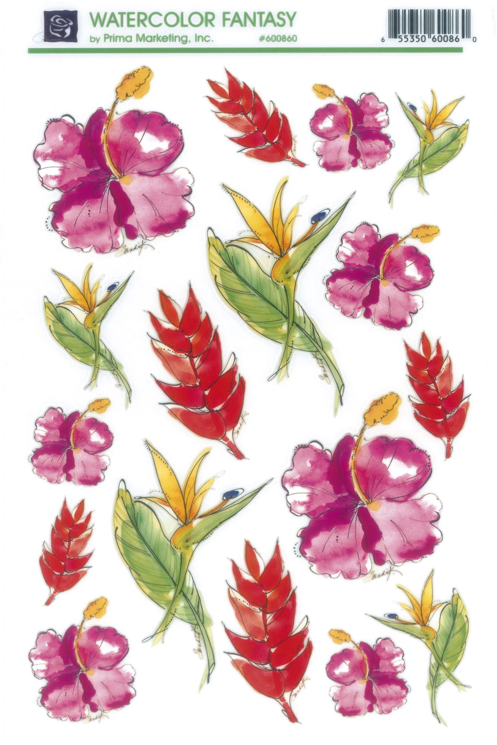 Watercolor Fantasy Transfer 6″x9″